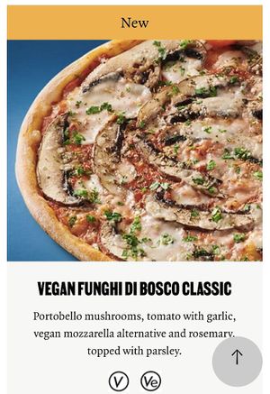 As advertised.  at Pizza Express in St Neots