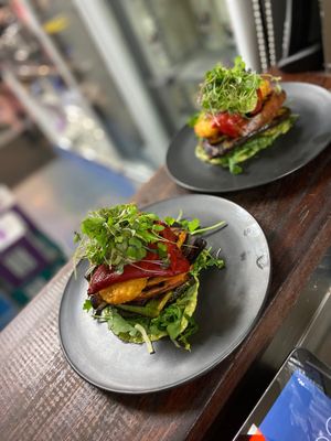 Veggie stack at Cafe Maldon in Maldon