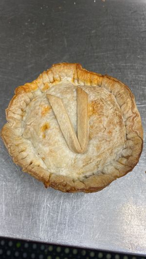 Spicy lentil mushroom pie at Cafe Maldon in Maldon