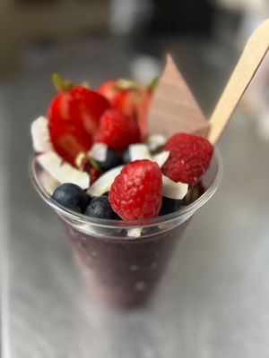Açai cup at Cafe Maldon in Maldon