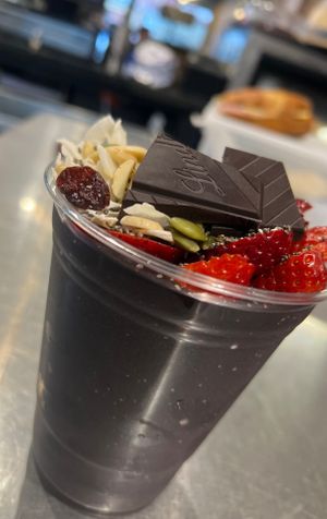 Açai cup at Cafe Maldon in Maldon