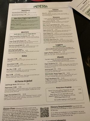 Vegan Menu 1  at Pizza Express in Sutton Coldfield