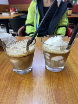 Both iced coconut coffee. Sooooooo goooood  at Quyet Hang in Ha Giang