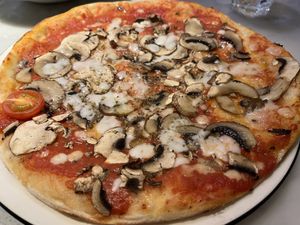 Vegan fungi Bosco   at Pizza Express - Wimbledon Village in South West London
