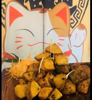 Crispy Japanese potatoes  at Sapporo Japanese Restaurant in Kathmandu