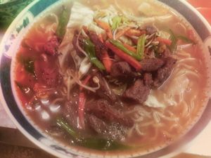 Vegetarian Ramen at Sapporo Japanese Restaurant in Kathmandu