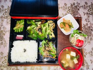 Grilled Veg Ginger Bento at Sapporo Japanese Restaurant in Kathmandu