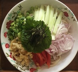 Salad Udon at Sapporo Japanese Restaurant in Kathmandu