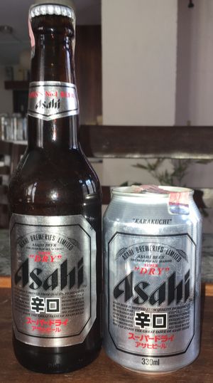 Beer at Sapporo Japanese Restaurant in Kathmandu