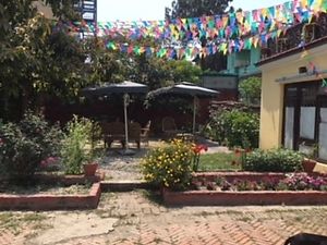 Garden seating at Sapporo Japanese Restaurant in Kathmandu
