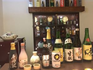 Good bar selections at Sapporo Japanese Restaurant in Kathmandu