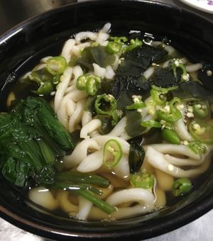 spicy wakame udon at Sapporo Japanese Restaurant in Kathmandu