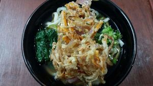 kake age udon at Sapporo Japanese Restaurant in Kathmandu