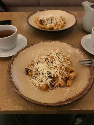 new pasta  at Fika in St Petersburg