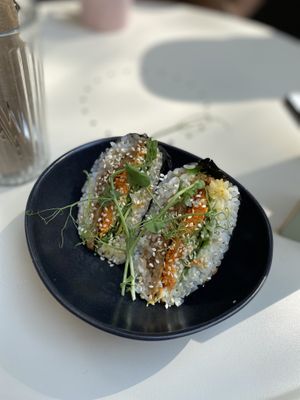 Sushi sandwich at Fika in St Petersburg