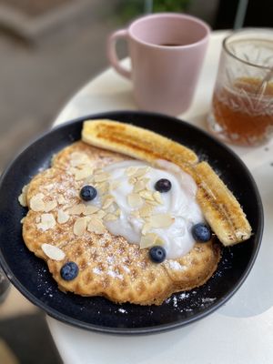 Waffle  at Fika in St Petersburg