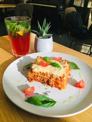 Lasagna  at Fika in St Petersburg