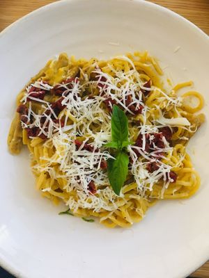 Pasta Carbonara  at Fika in St Petersburg