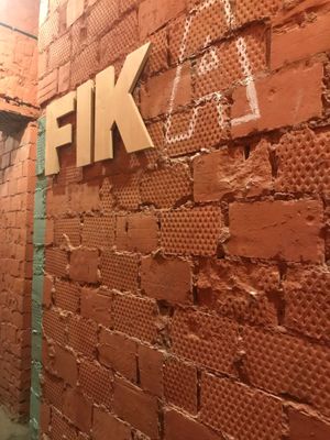 Sign on the wall at Fika in St Petersburg
