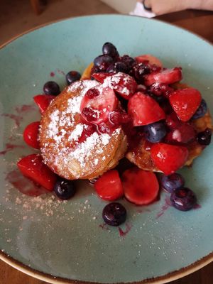 Vegan pancakes at The Ber Street Kitchen in Norwich