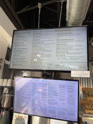 Menu boards   at Urban Beets Cafe & Juicery in Wauwatosa