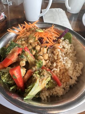 Thai peanut bowl with sauce   at Urban Beets Cafe & Juicery in Wauwatosa