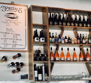 wine selection at Urban Beets Cafe & Juicery in Wauwatosa