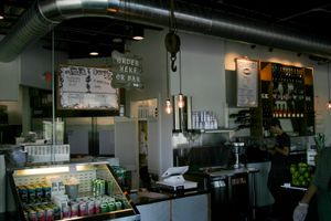 view from grab & go area at Urban Beets Cafe & Juicery in Wauwatosa