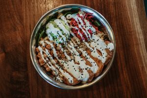 sweet potato buddha bowl at Urban Beets Cafe & Juicery in Wauwatosa
