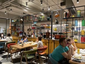 Decor and interior on a Sat night  at Kailash Parbat in Kowloon