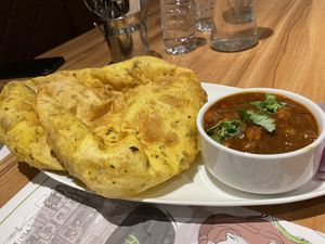 Chole bhaturas at Kailash Parbat in Kowloon