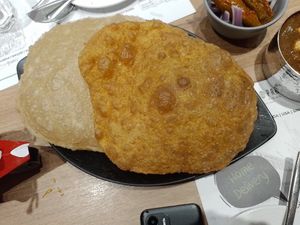 Bhatura Platter. at Kailash Parbat in Kowloon