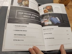 Menu Part. at Kailash Parbat in Kowloon