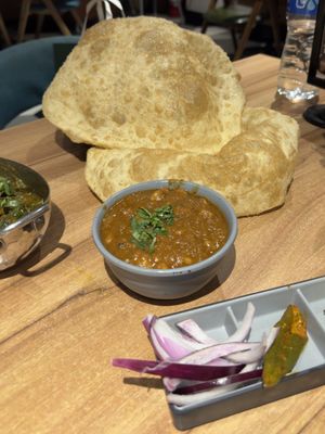 Chole bhatura  at Kailash Parbat in Kowloon