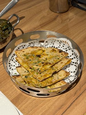 Stuffed paratha  at Kailash Parbat in Kowloon