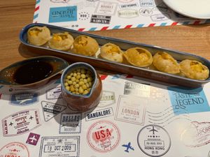 Pani puri at Kailash Parbat in Kowloon