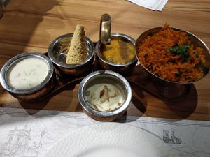 A set lunch menu (various to choose from) at Kailash Parbat in Kowloon