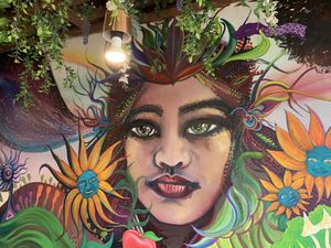 Interior of cafe   at Indigo Greens in Liverpool