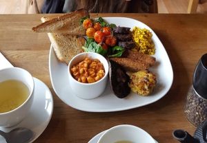 Full Indigo breakfast at Indigo Greens in Liverpool