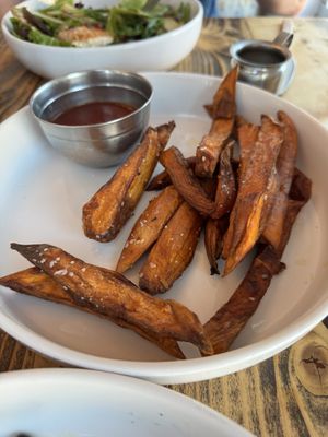 Sweet potato fries made from scratch  at Chula Eatery in La Quinta