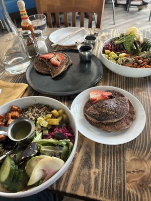 We likes it so much that we went the next day and ordered the same. Those pancakes are delicious   at Chula Eatery in La Quinta