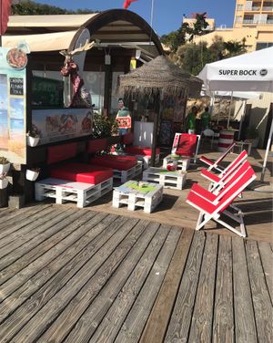 Outdoor seating  at Salsada do Zé in Portimao