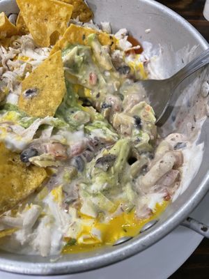 Wet nachos!  at Green Lovers in Santa Cruz