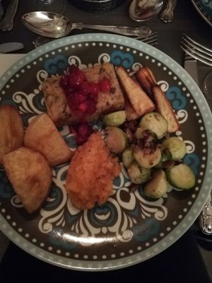 Roast - we then piled gravy on top!  at Heathen Vegan Gourmet in Kendal