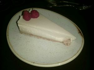 Nut free lemon cheesecake. No nuts?! I don't know what Julie did but wow!  Just wow! Amazing. at Heathen Vegan Gourmet in Kendal