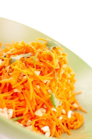 Cumin-spiced carrot & cashew salad at Heathen Vegan Gourmet in Kendal