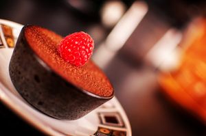 Chocolate mousse (GF) at Heathen Vegan Gourmet in Kendal