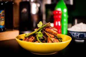 Vietnamese-inspired caramelised tofu at Heathen Vegan Gourmet in Kendal