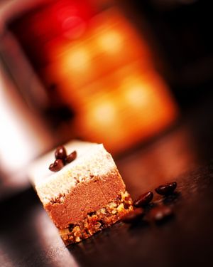 Tiramisu cheesecake (GF) at Heathen Vegan Gourmet in Kendal