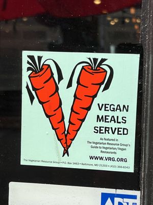Window sticker  at Alexander's Tavern in Baltimore
